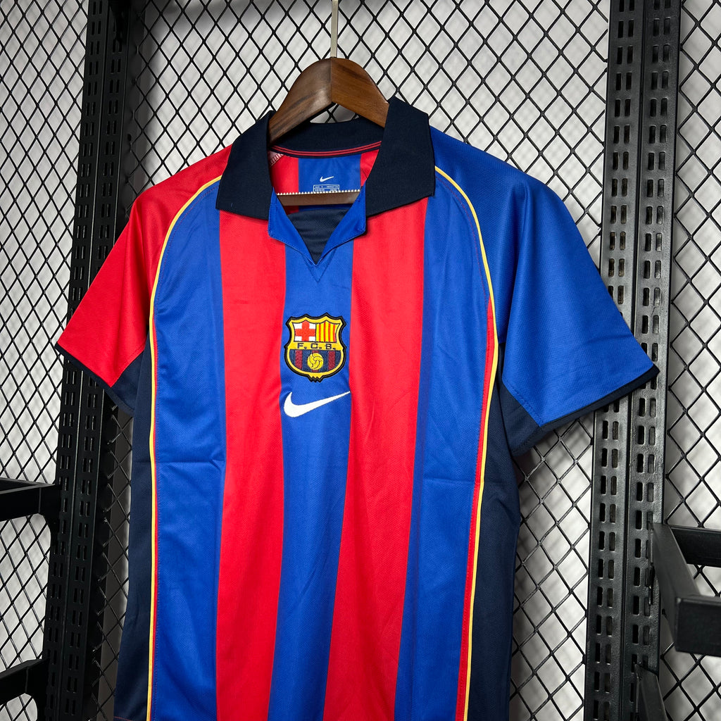 Camiseta Barcelona 2001-02 - Local - Retro