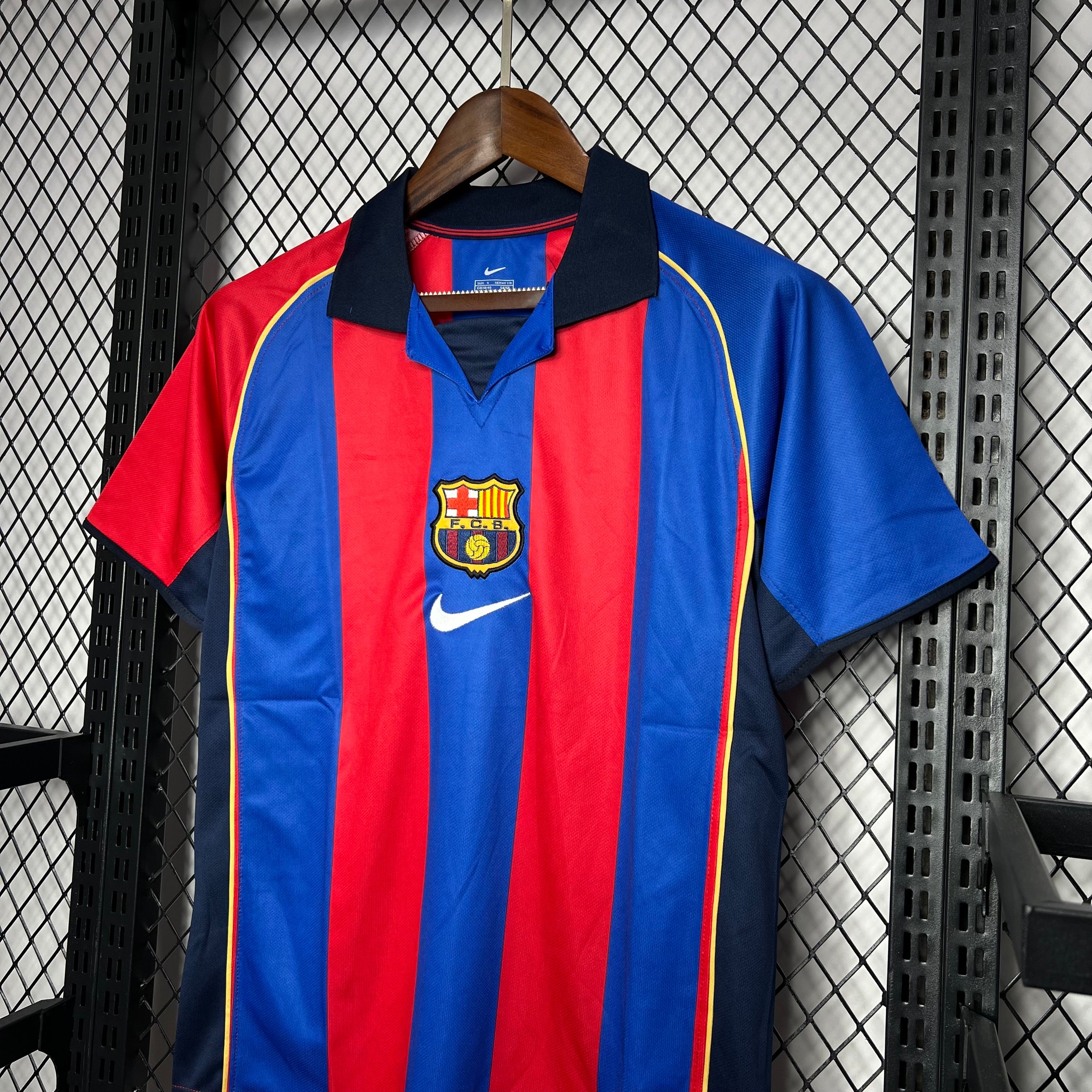 Camiseta Barcelona 2001-02 - Local - Retro
