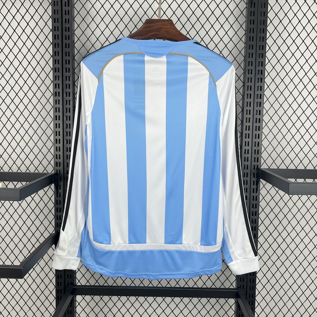Camiseta Argentina 2006 Manga Larga - Local - Retro