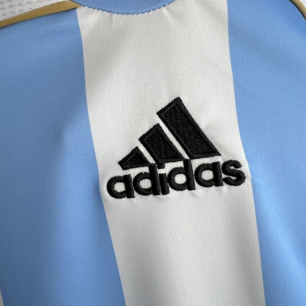Camiseta Argentina 2006 Manga Larga - Local - Retro