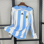 Camiseta Argentina 2006 Manga Larga - Local - Retro