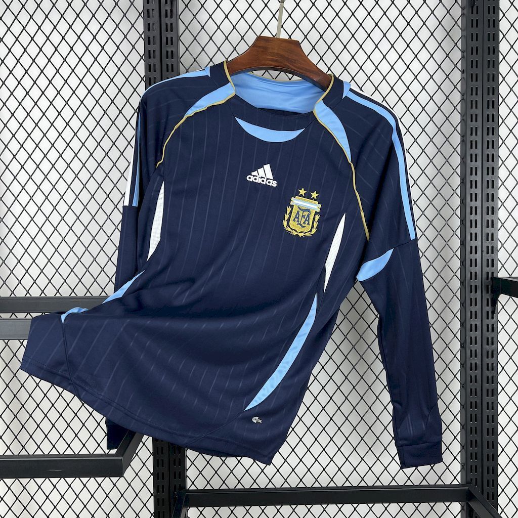 Camiseta Argentina 2006 Manga Larga - Visitante - Retro