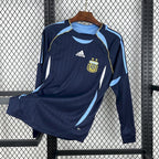 Camiseta Argentina 2006 Manga Larga - Visitante - Retro