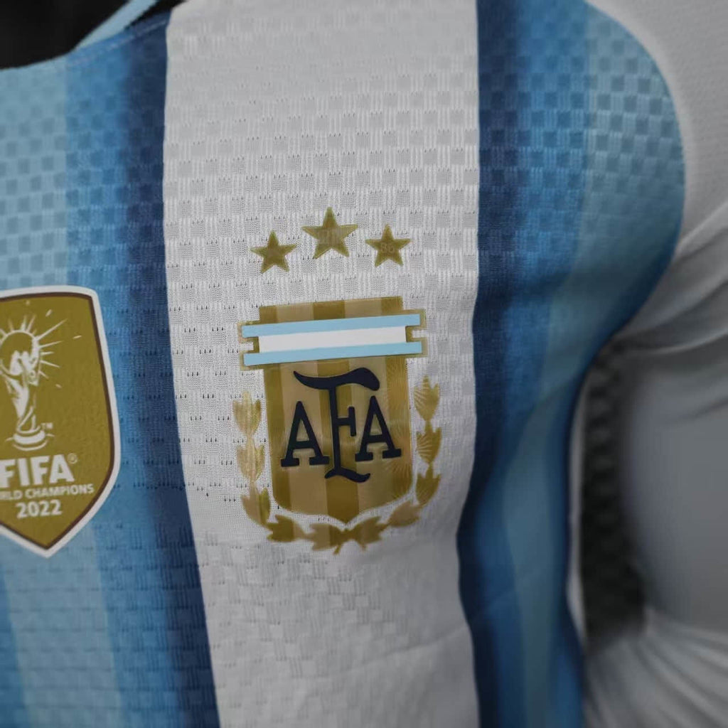 Camiseta Argentina 2025-26 Versión Jugador - Manga Larga - Local