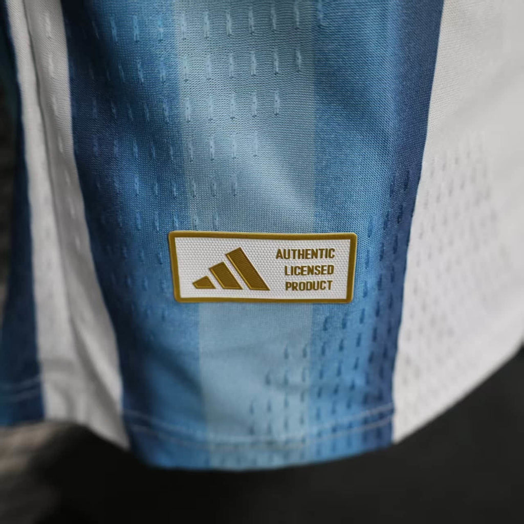 Camiseta Argentina 2025-26 Versión Jugador - Manga Larga - Local