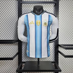 Camiseta Argentina 2025-26 Versión Jugador - Manga Larga - Local