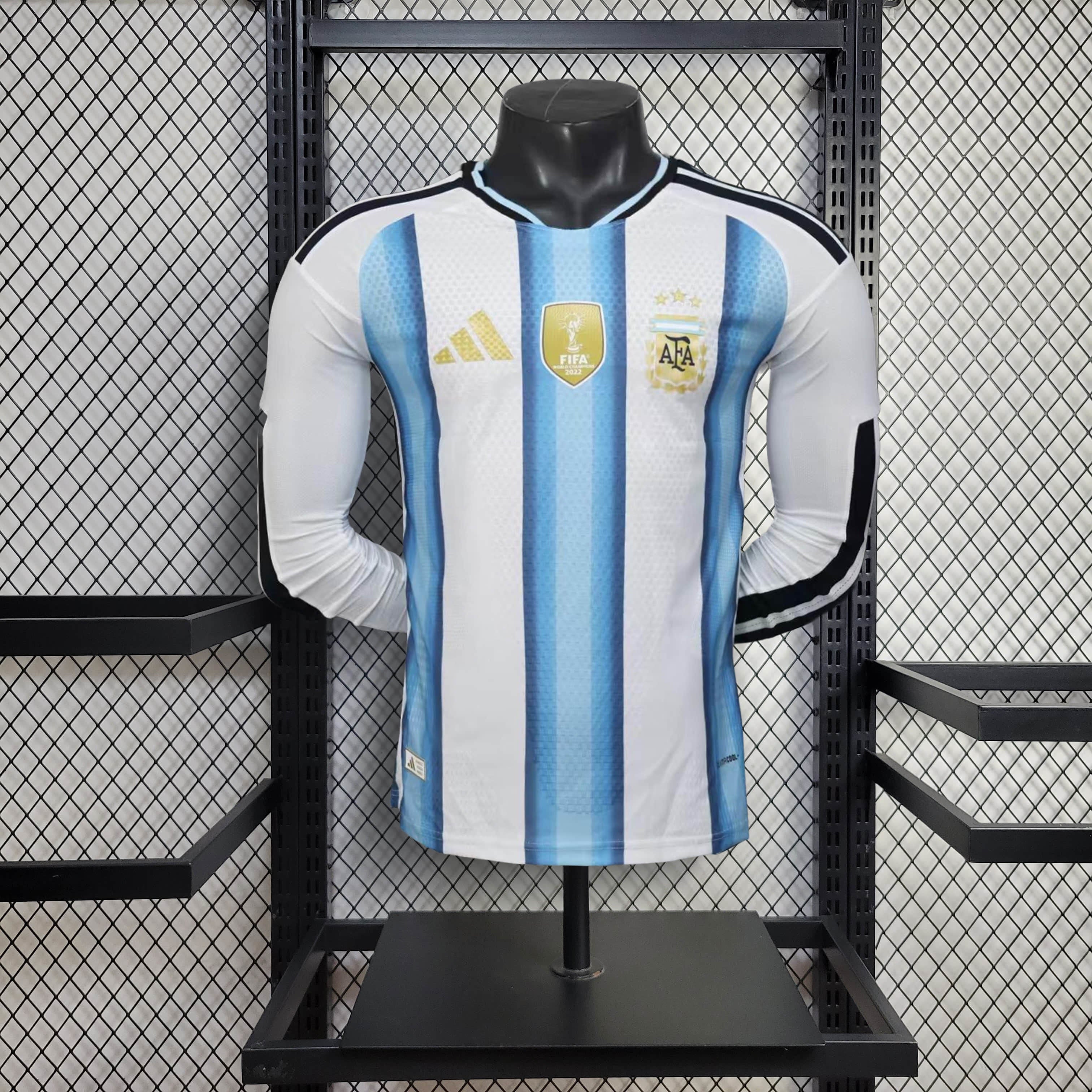 Camiseta Argentina 2025-26 Versión Jugador - Manga Larga - Local