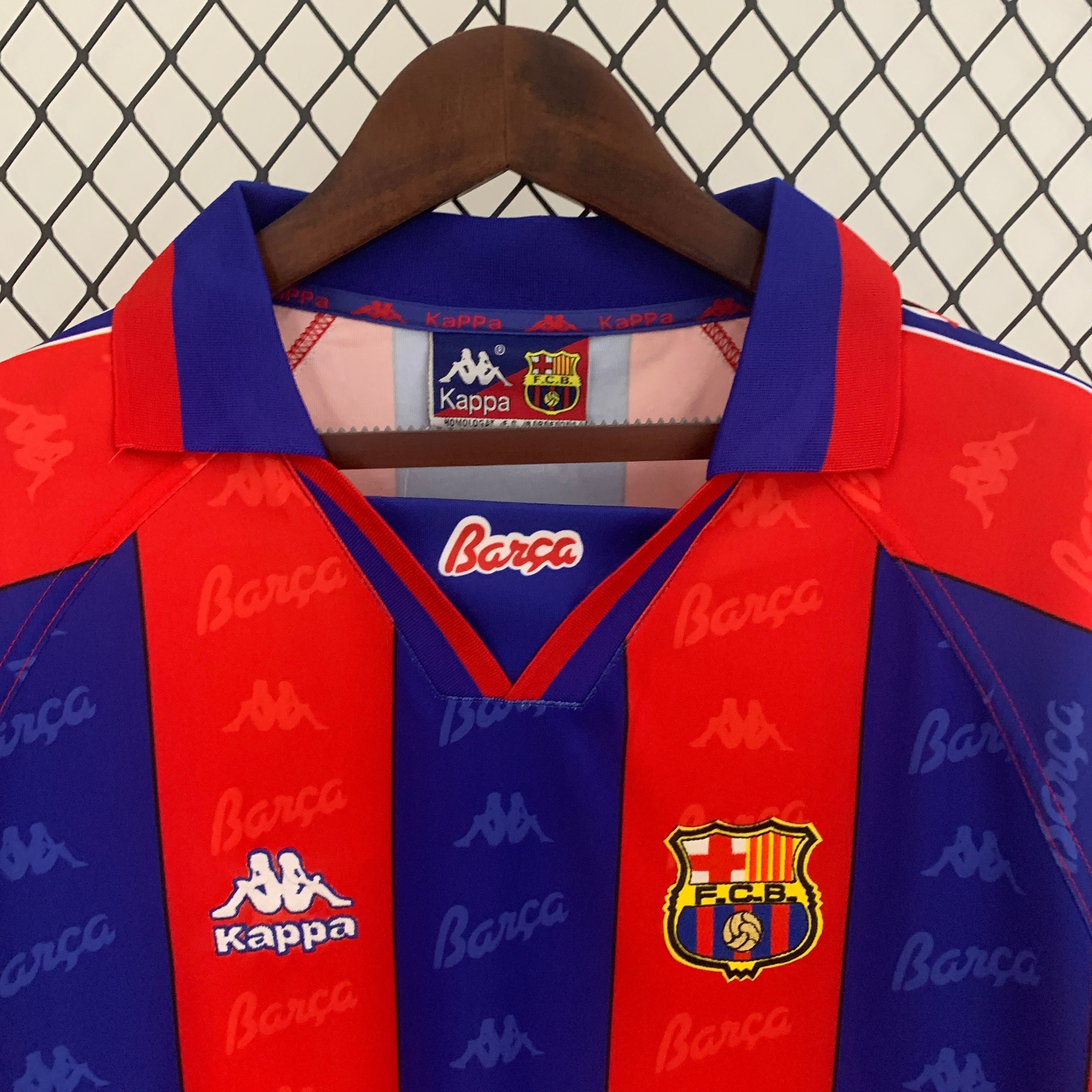 Camiseta Barcelona 1995-97 Manga Larga - Local - Retro