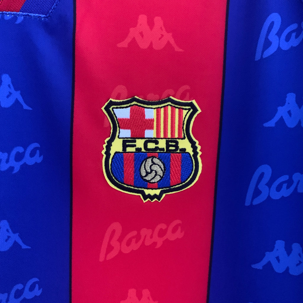 Camiseta Barcelona 1995-97 Manga Larga - Local - Retro