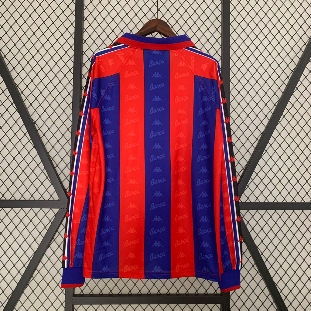 Camiseta Barcelona 1995-97 Manga Larga - Local - Retro