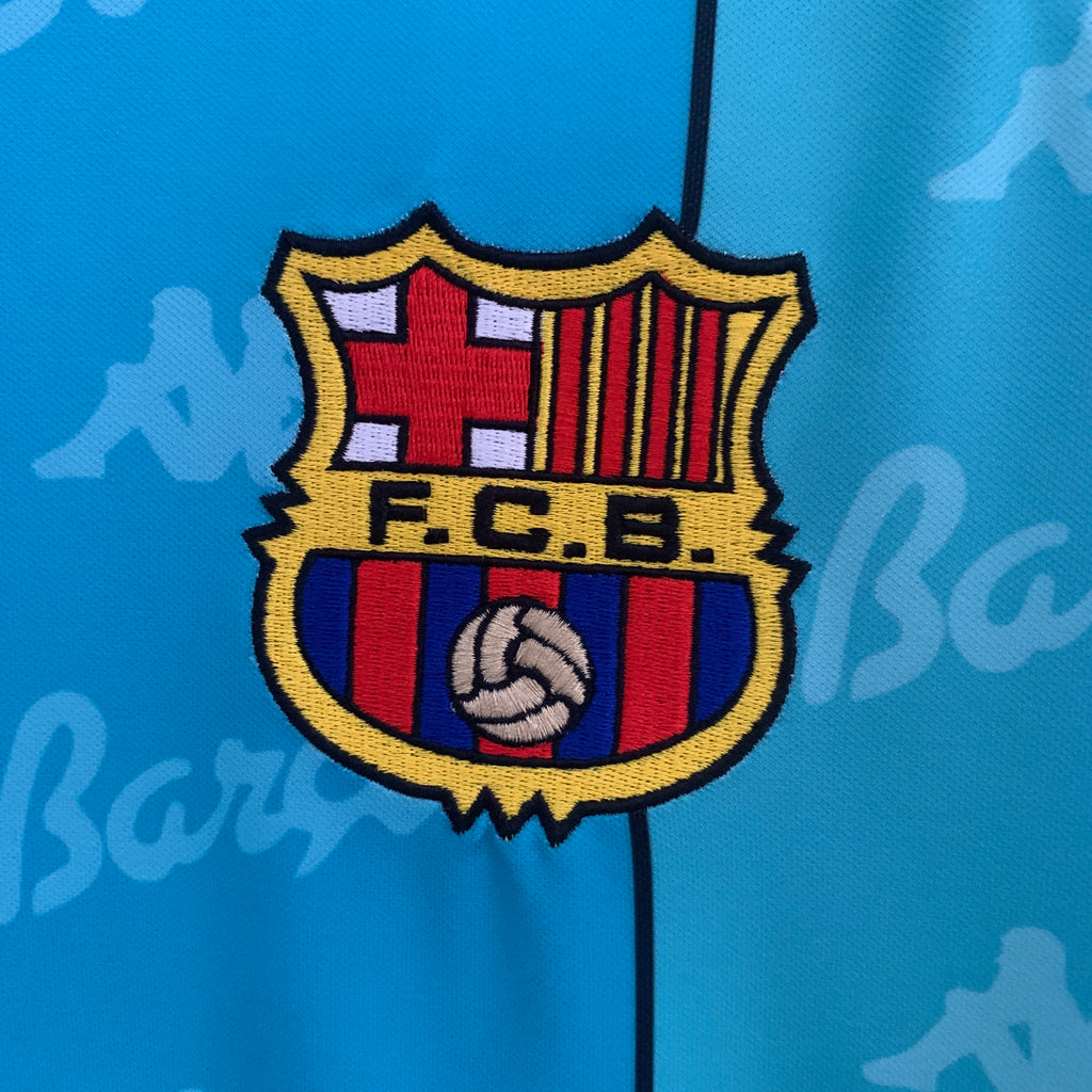 Camiseta Barcelona 1995-97 Manga Larga - Visitante - Retro