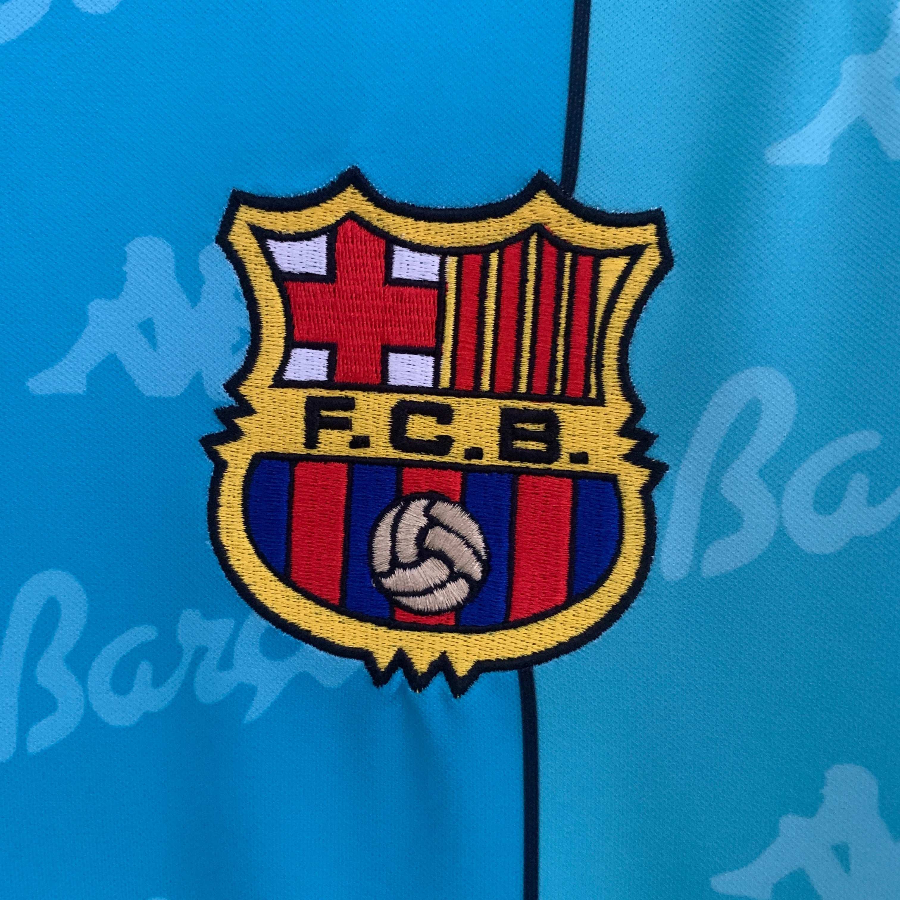 Camiseta Barcelona 1995-97 Manga Larga - Visitante - Retro
