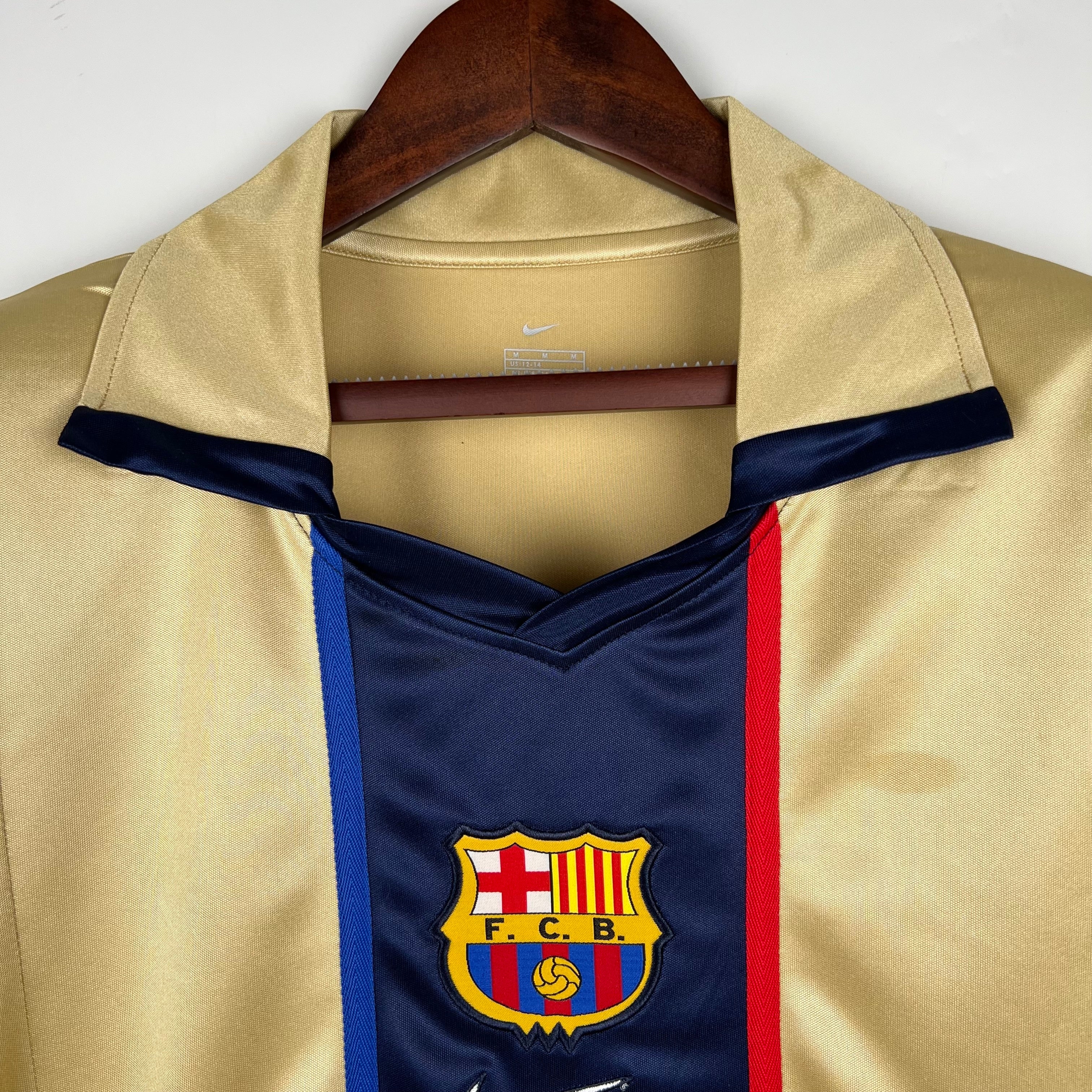 Camiseta Barcelona 2002 - Visitante - Retro