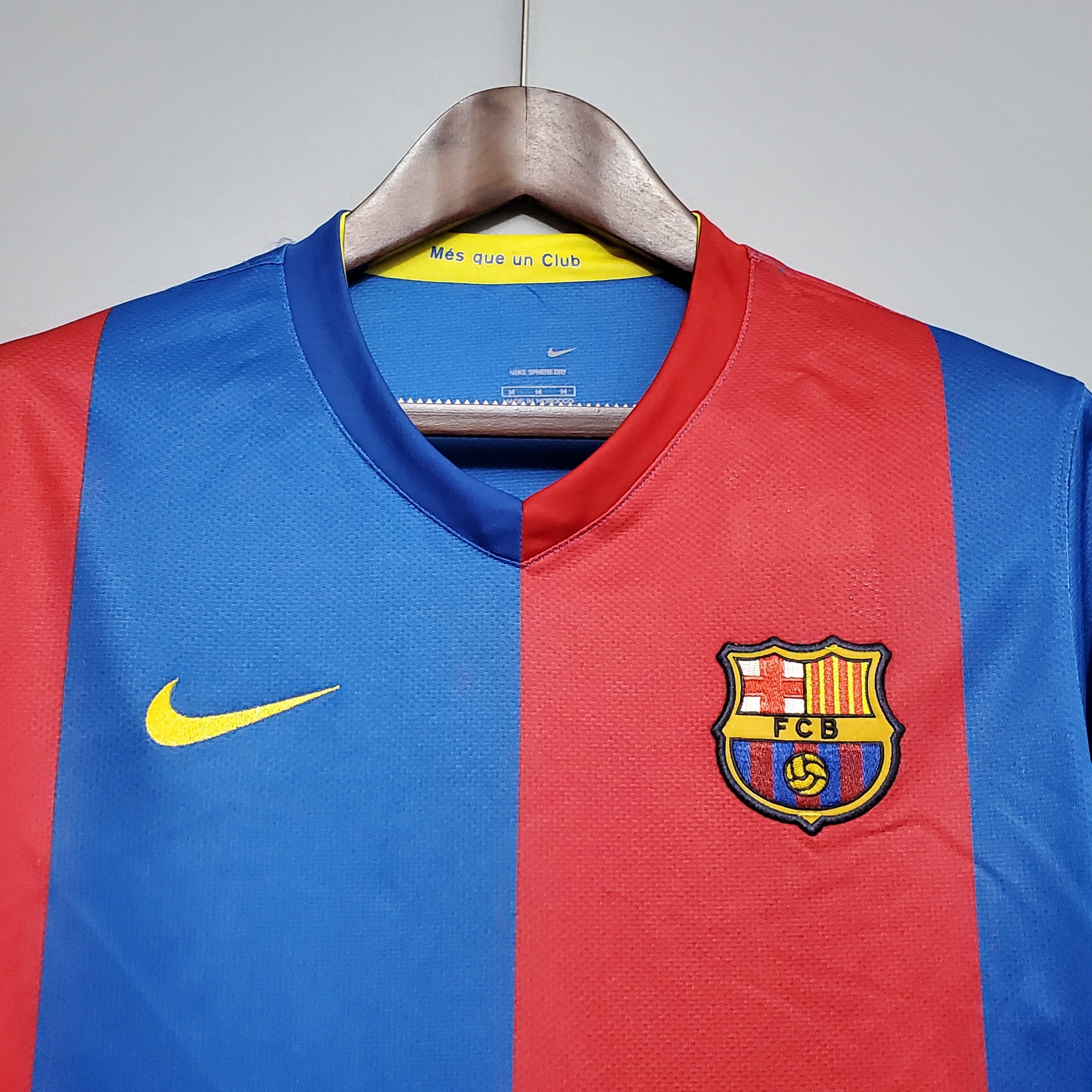 Camiseta Barcelona 2006-07 Manga Larga - Local - Retro