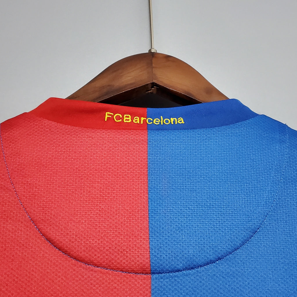 Camiseta Barcelona 2006-07 Manga Larga - Local - Retro