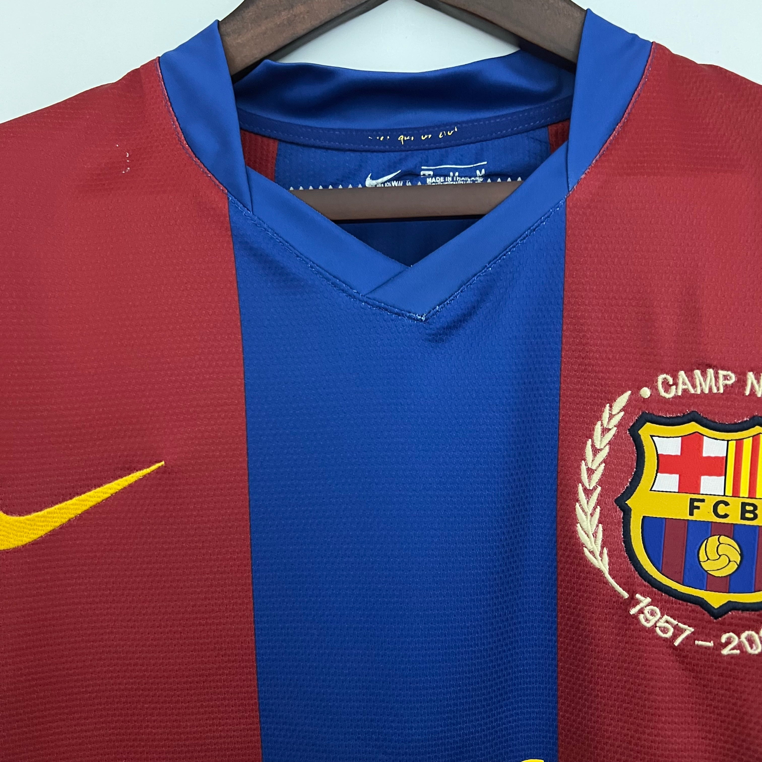 Camiseta Barcelona 2007-08 - Local - Retro