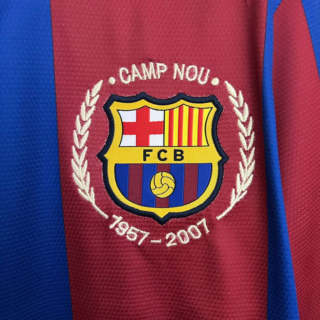 Camiseta Barcelona 2007-08 - Local - Retro