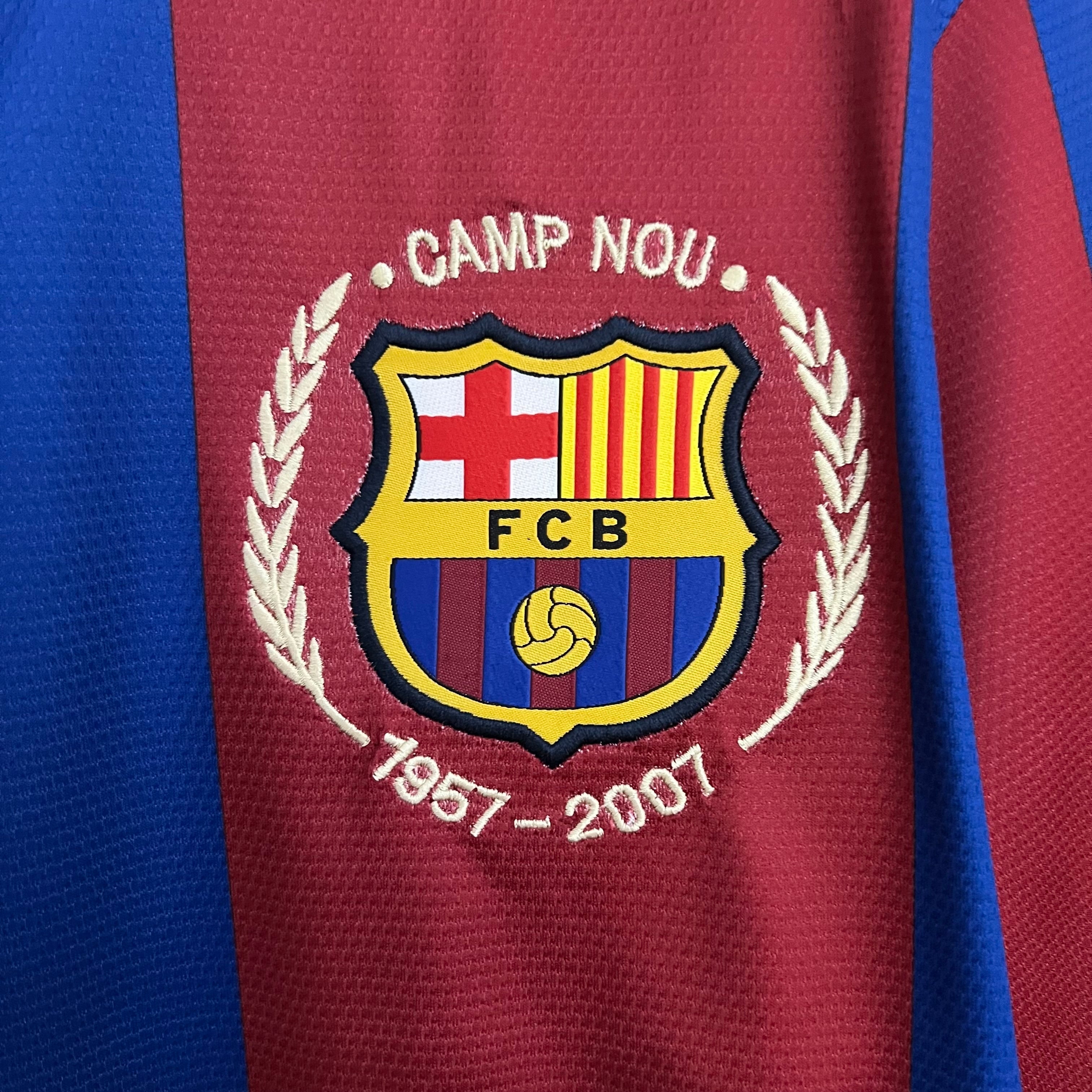 Camiseta Barcelona 2007-08 - Local - Retro