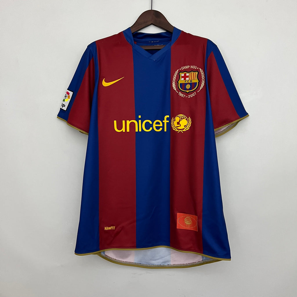 Camiseta Barcelona 2007-08 - Local - Retro