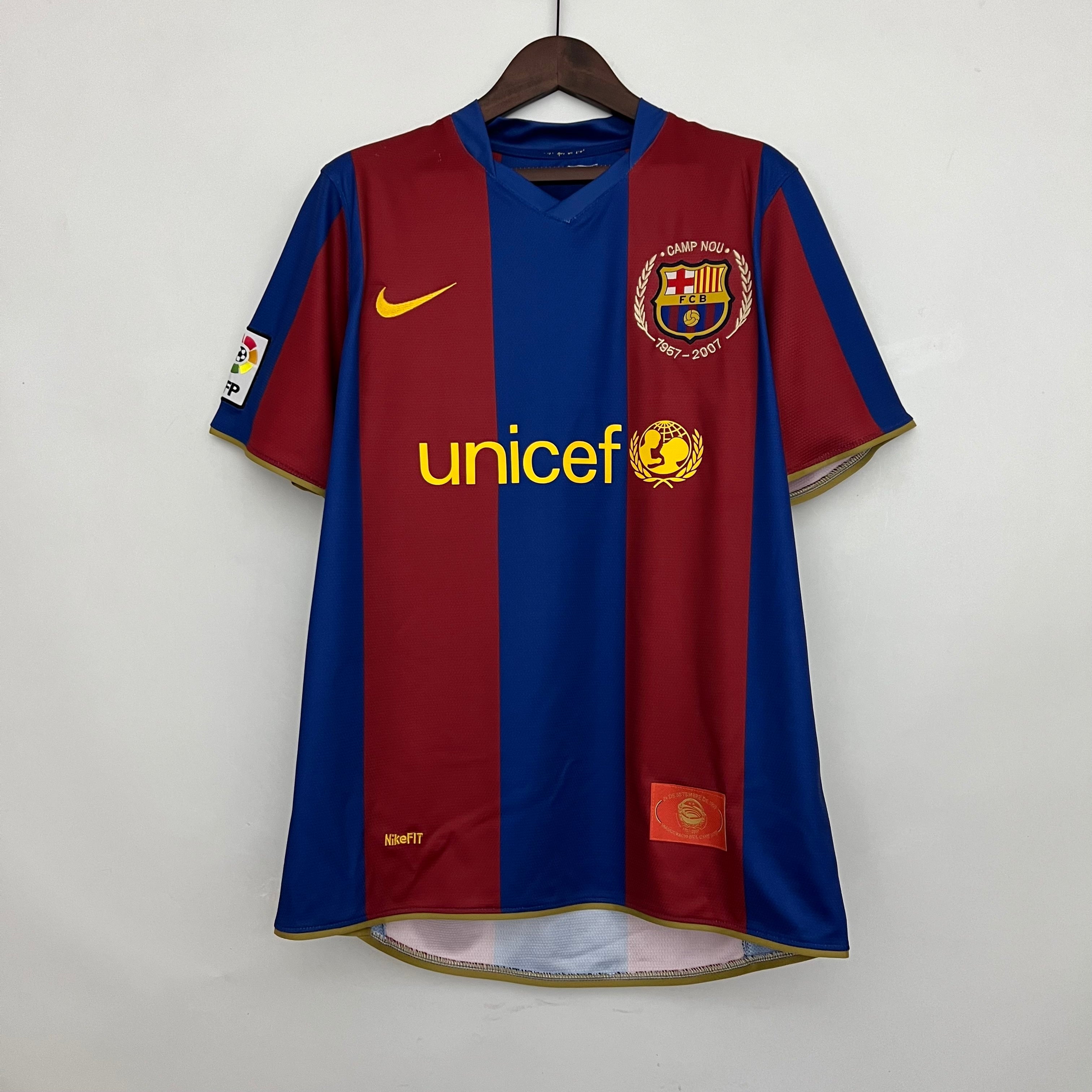 Camiseta Barcelona 2007-08 - Local - Retro