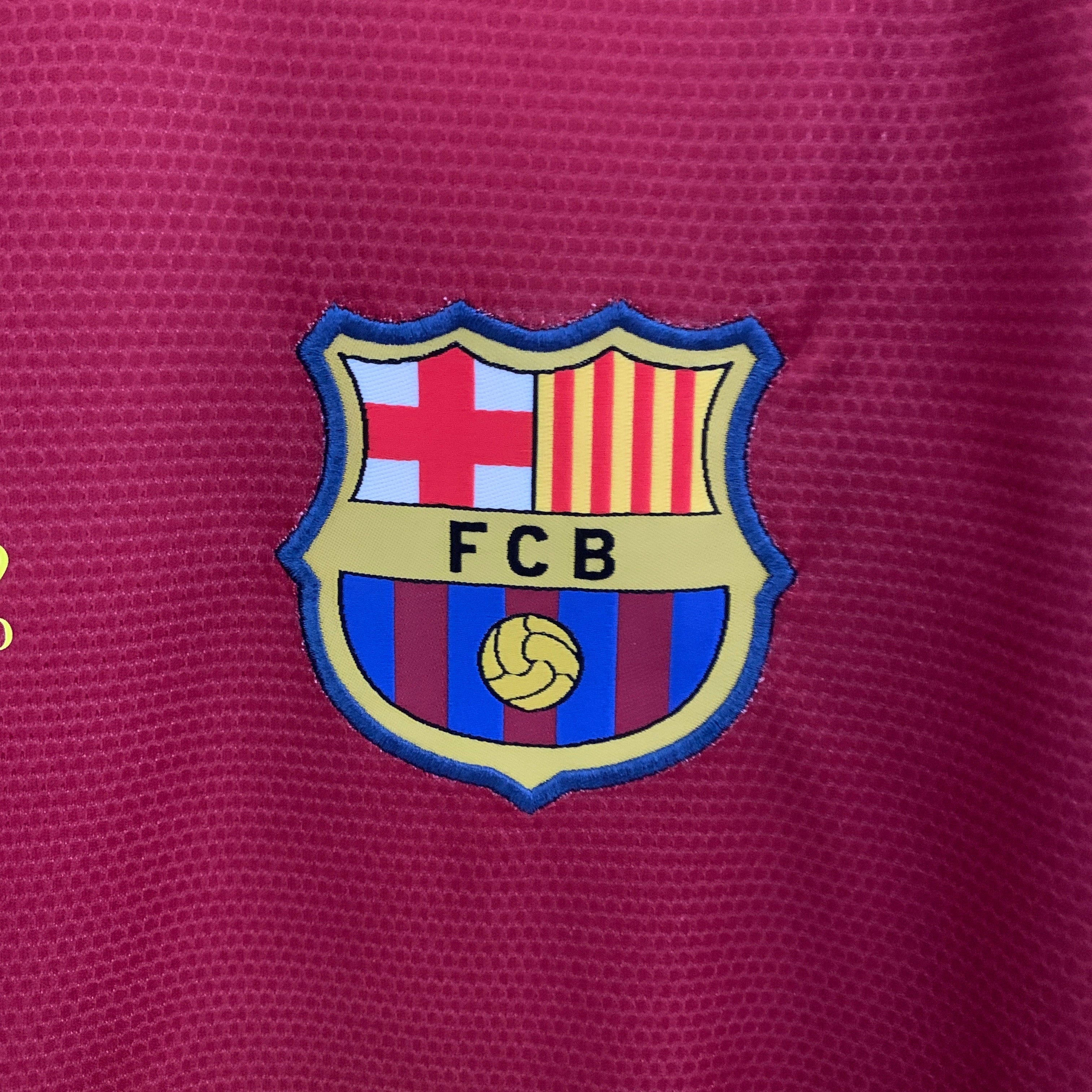 Camiseta Barcelona 2008-09 Manga Larga - Local - Retro