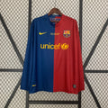 Camiseta Barcelona 2008-09 Manga Larga - Local - Retro