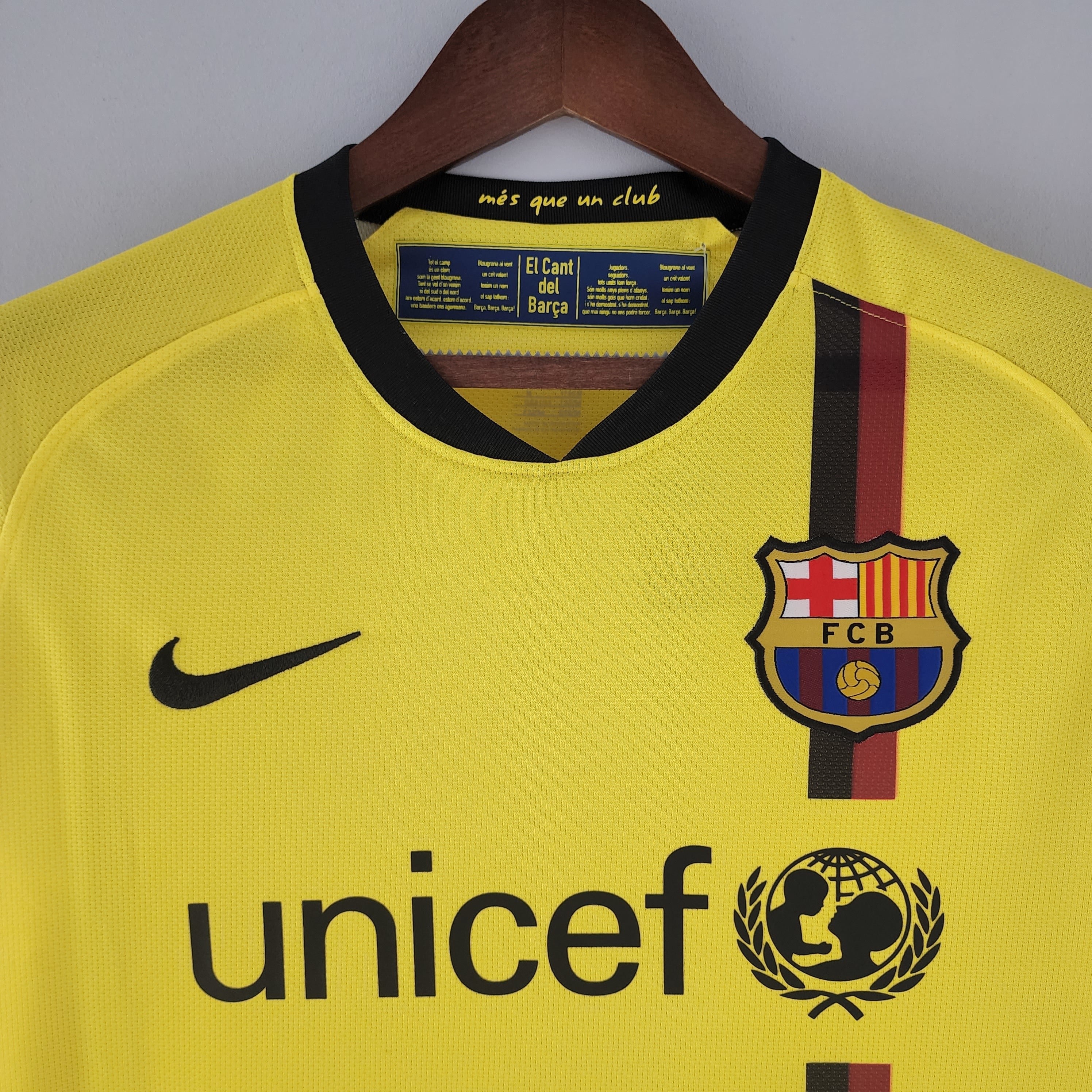 Camiseta Barcelona 2008-09 Manga Larga - Visitante - Retro