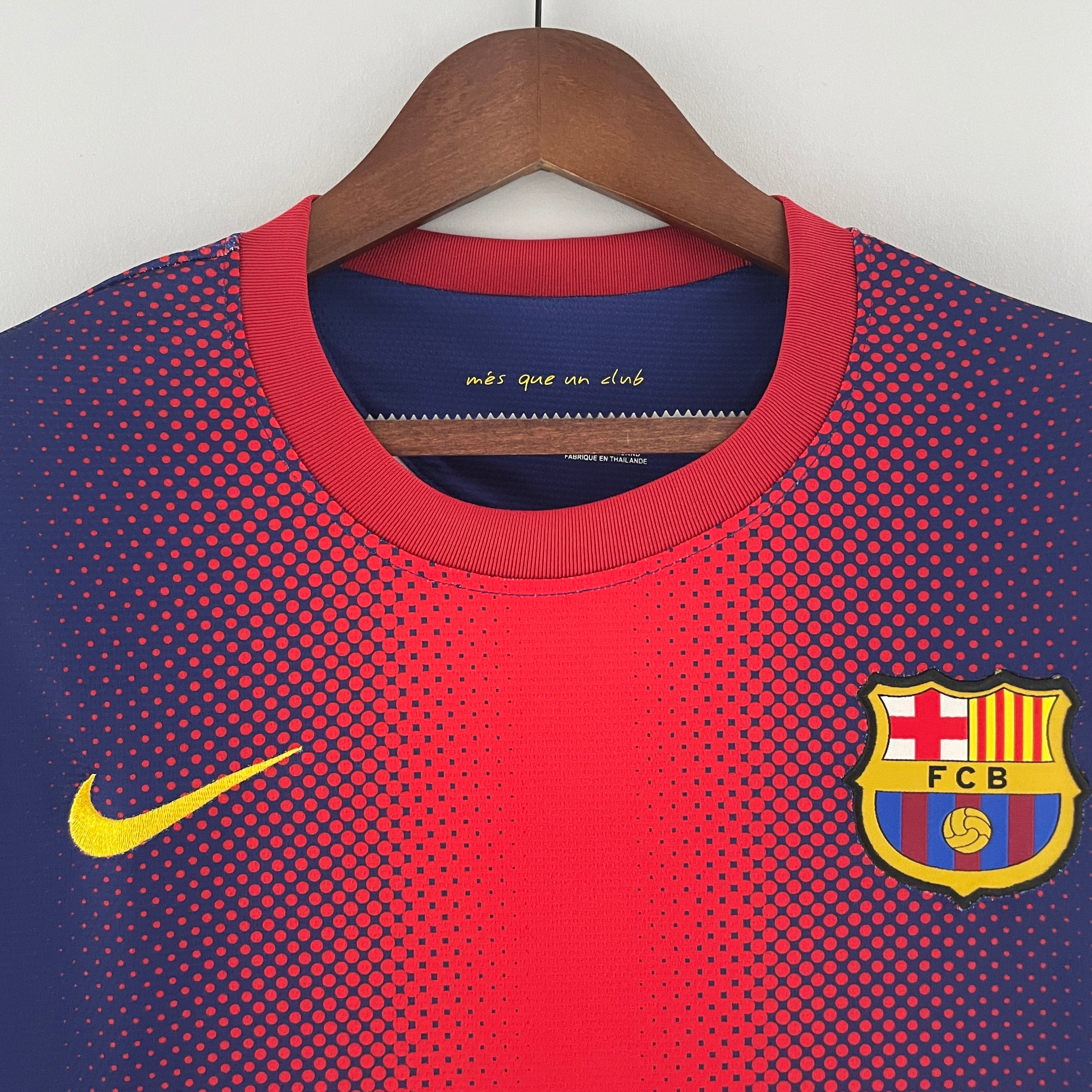 Camiseta Barcelona 2012-13 Manga Larga - Local - Retro