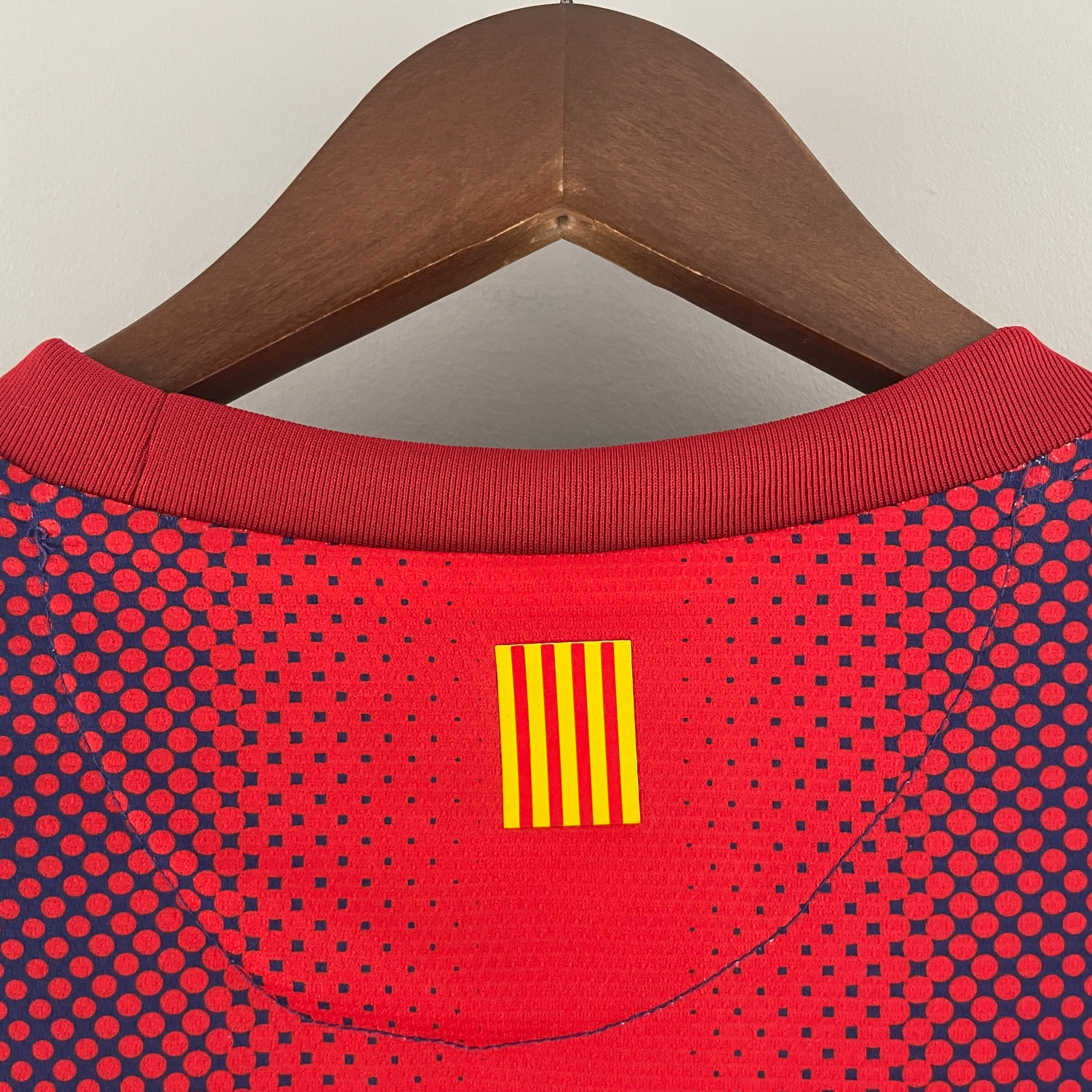 Camiseta Barcelona 2012-13 Manga Larga - Local - Retro