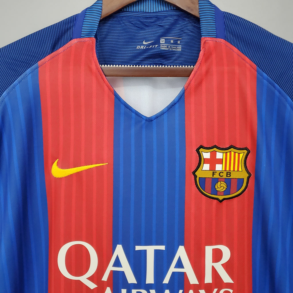Camiseta Barcelona 2016-17 - Local - Retro