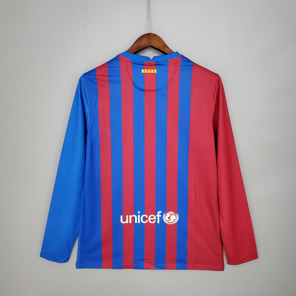 Camiseta Barcelona 2021-22 Manga Larga - Local