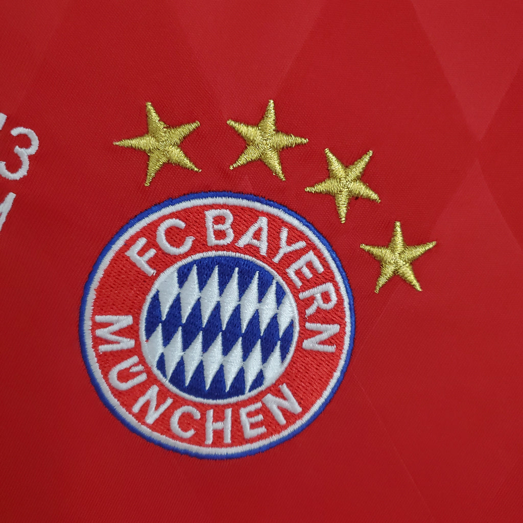 Camiseta Bayern Munich 2013-14 Manga Larga - Local - Retro