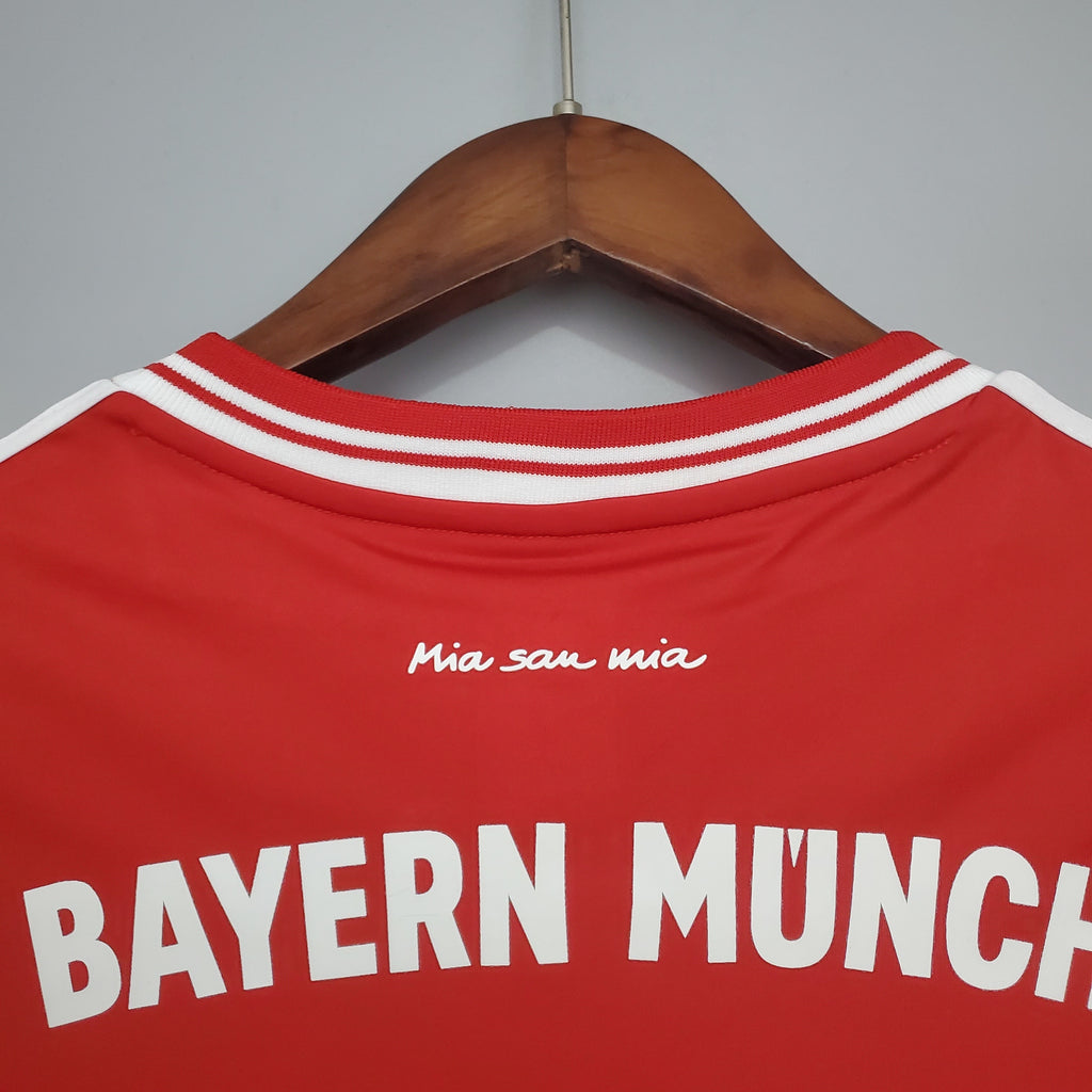 Camiseta Bayern Munich 2013-14 Manga Larga - Local - Retro