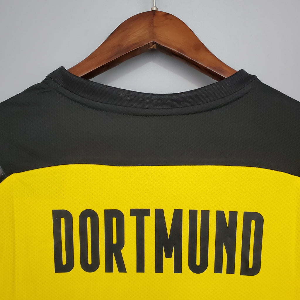 Camiseta Borussia Dortmund 2021-22 Manga Larga - Local