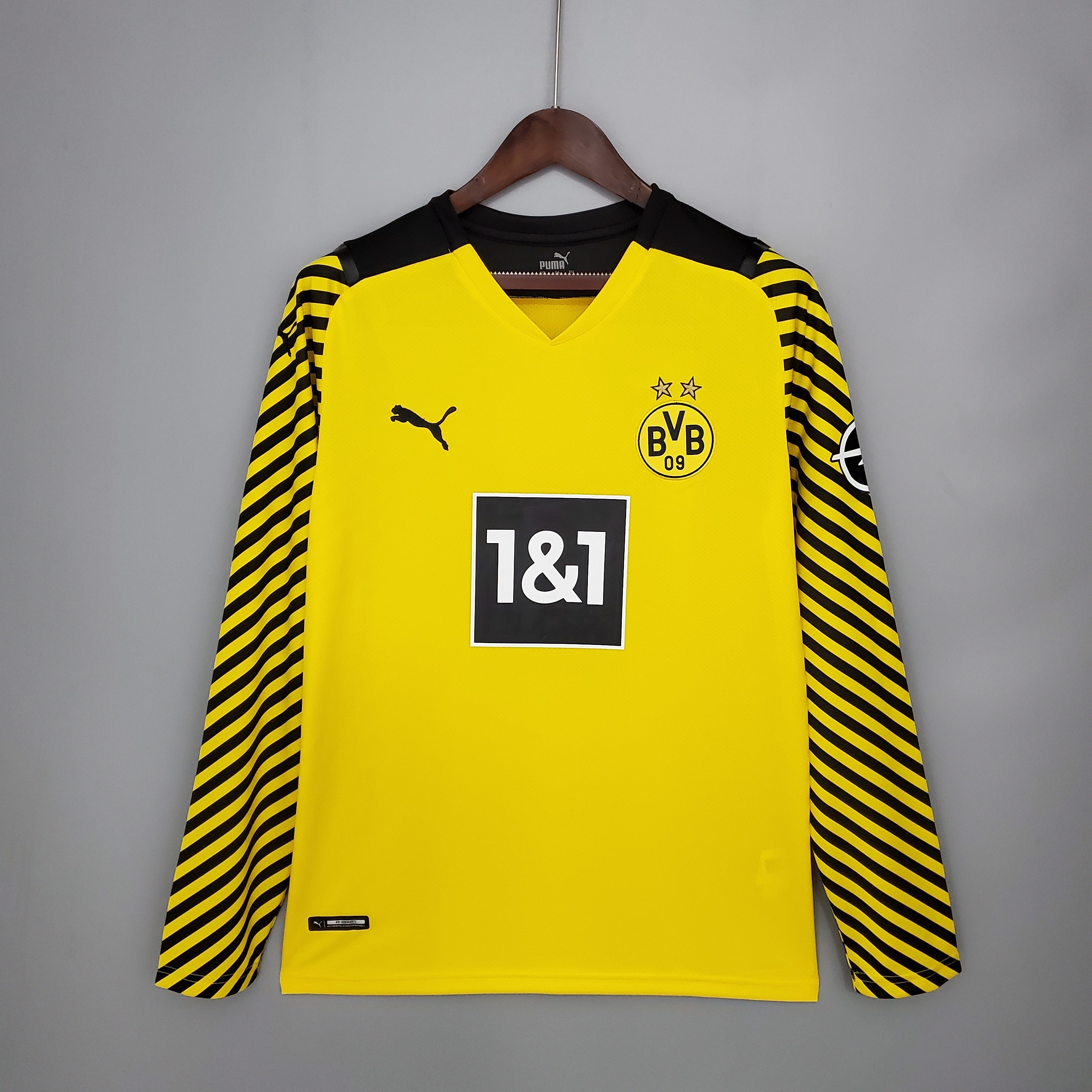 Camiseta Borussia Dortmund 2021-22 Manga Larga - Local