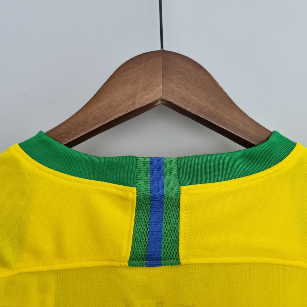 Camiseta Brasil 2018 - Local - Retro
