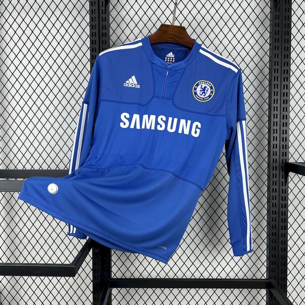 Camiseta Chelsea 2009-10 Manga Larga - Local - Retro