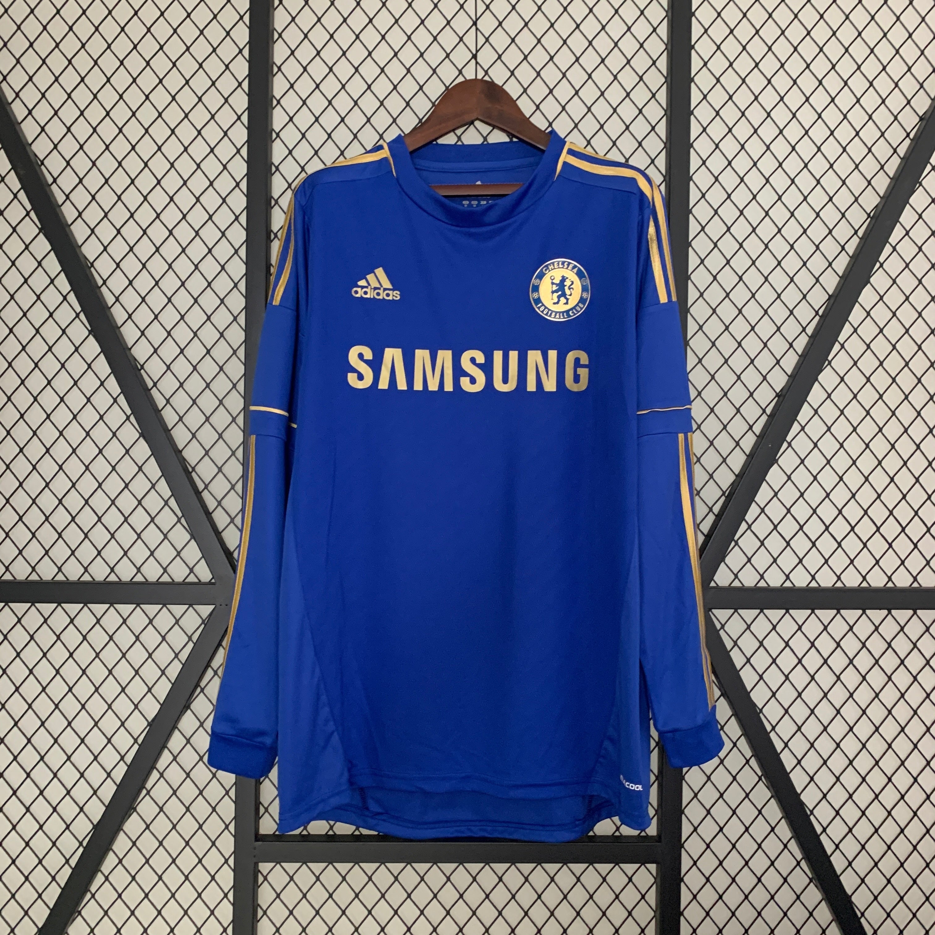 Camiseta Chelsea 2012-13 Manga Larga - Local - Retro