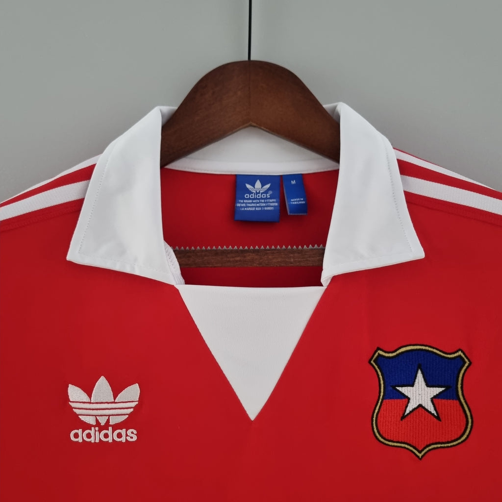 Camiseta Chile 1982 Manga Larga - Local - Retro