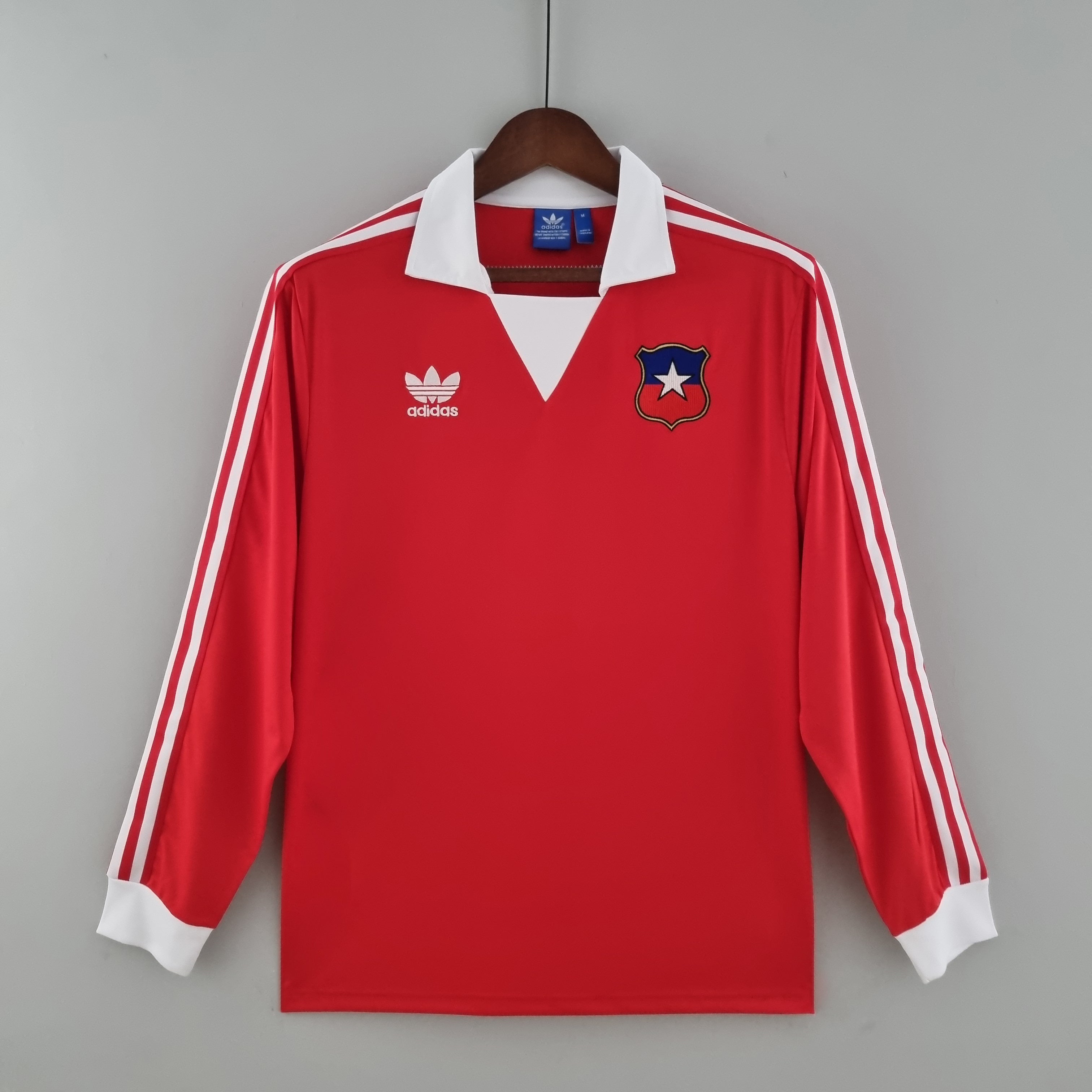 Camiseta Chile 1982 Manga Larga - Local - Retro