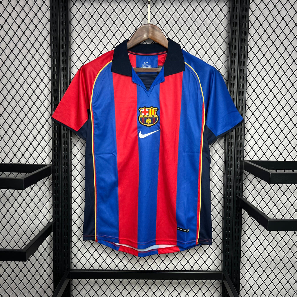 Camiseta Barcelona 2001-02 - Local - Retro