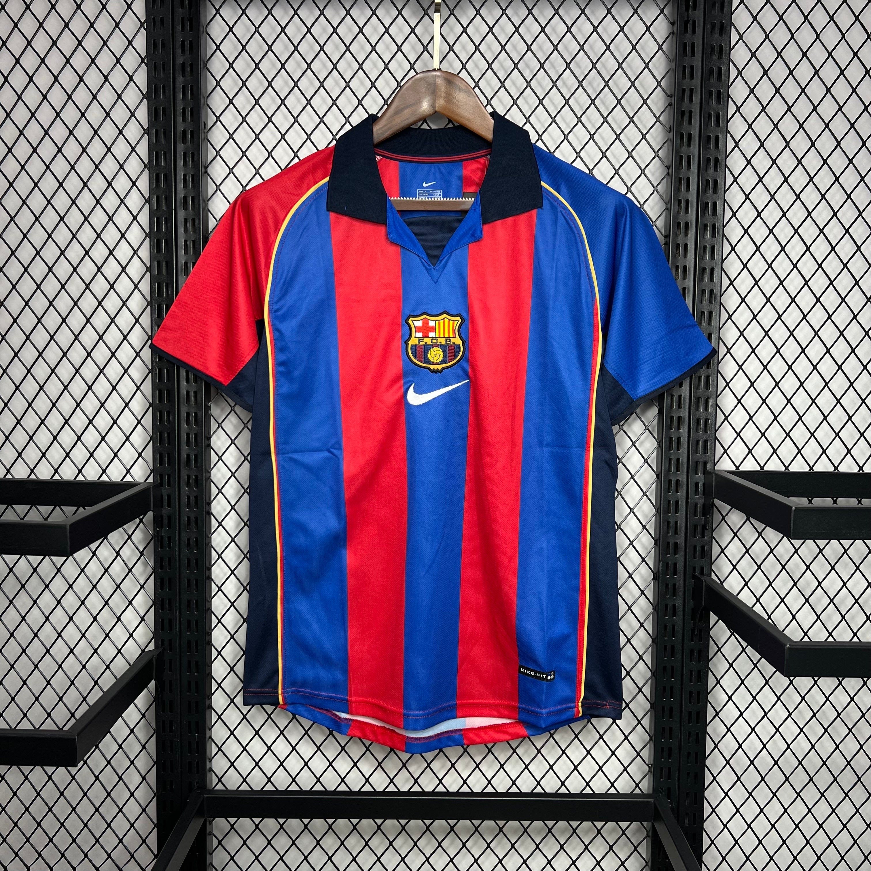 Camiseta Barcelona 2001-02 - Local - Retro