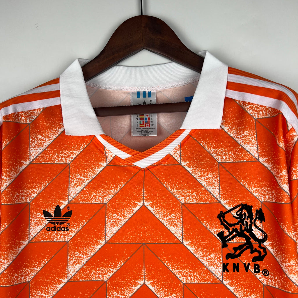Camiseta Holanda 1988 Manga Larga - Local - Retro