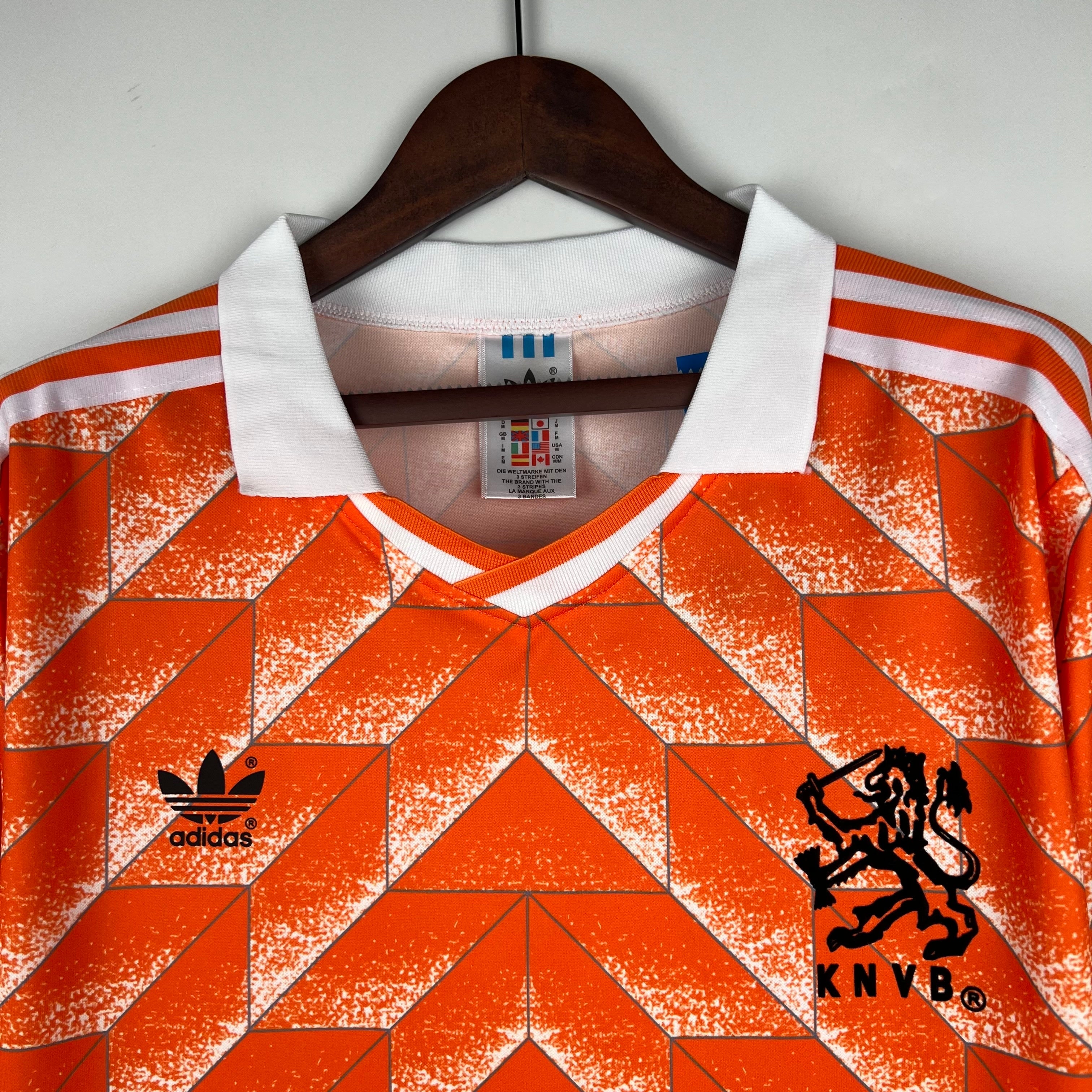 Camiseta Holanda 1988 Manga Larga - Local - Retro