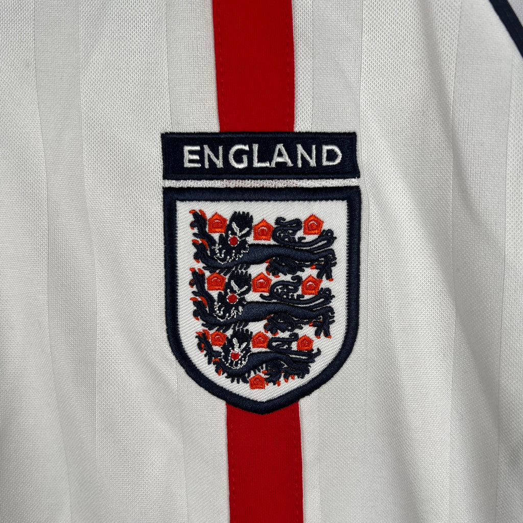Camiseta Inglaterra 2002 Manga Larga - Local - Retro