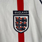 Camiseta Inglaterra 2002 Manga Larga - Local - Retro