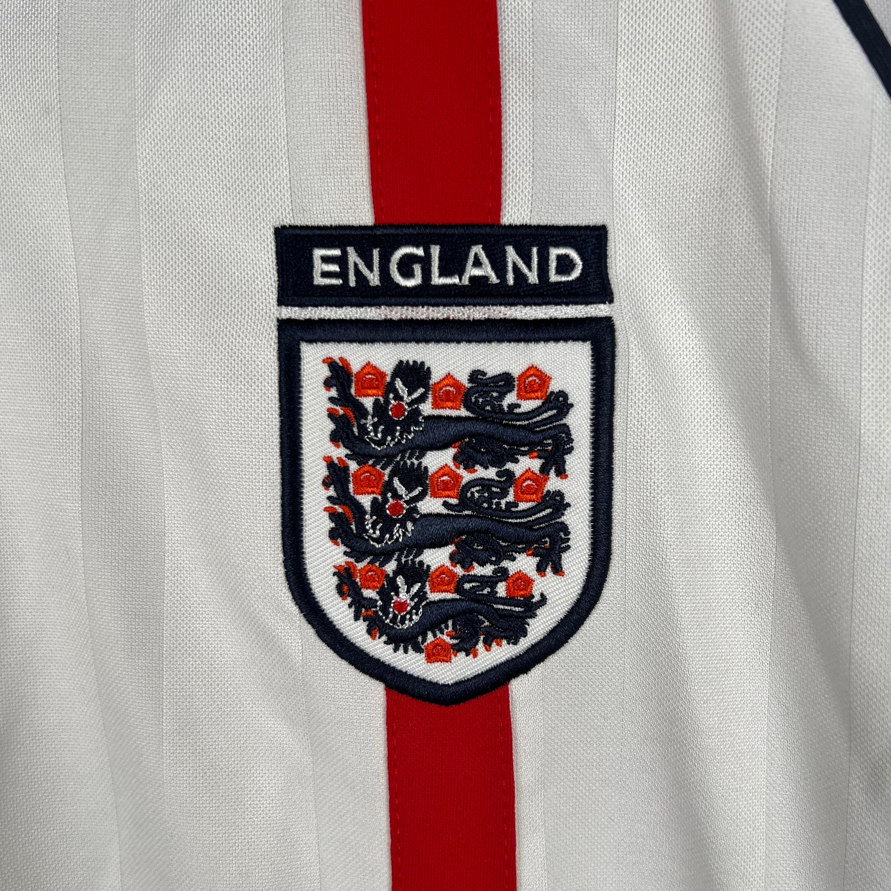Camiseta Inglaterra 2002 Manga Larga - Local - Retro