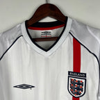 Camiseta Inglaterra 2002 Manga Larga - Local - Retro