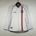 Camiseta Inglaterra 2002 Manga Larga - Local - Retro