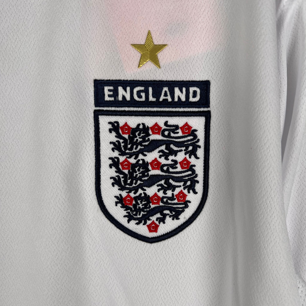 Camiseta Inglaterra 2006 Manga Larga - Local - Retro